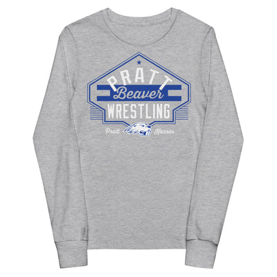 Pratt Beaver Wrestling Youth Long Sleeve Tee