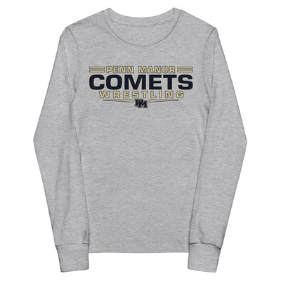 Penn Manor Comets Wrestling Youth Long Sleeve Tee