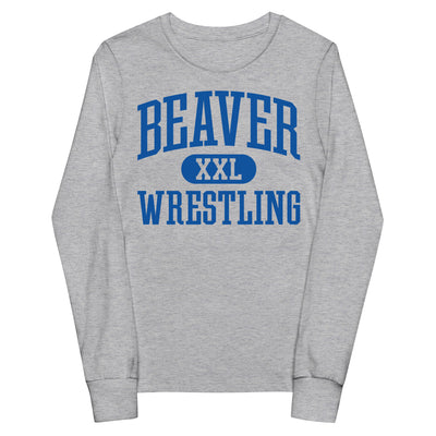 Pratt Community College Beaver XXL Wrestling Youth long sleeve tee