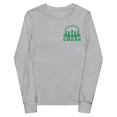 The Village School Chess Youth long sleeve tee