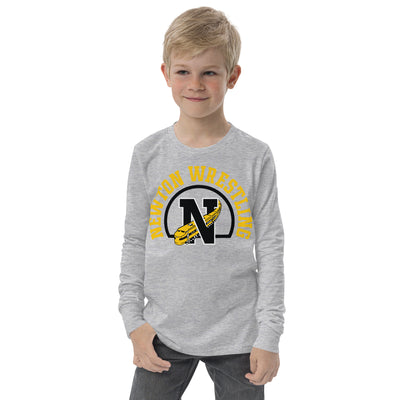 Newton High School Wrestling  Youth Long Sleeve Tee