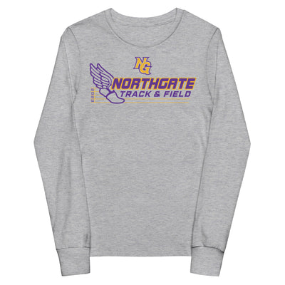 Northgate Middle School - Track & Field Youth Long Sleeve Tee