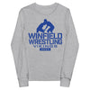 Winfield Wrestling Vikings 2024 Youth long sleeve tee