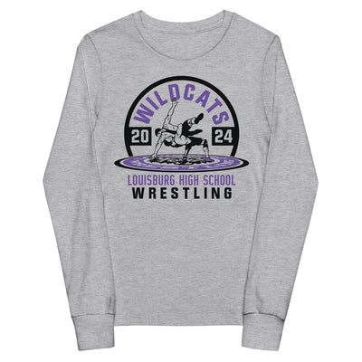 Wildcat Wrestling All-Time State Medalists 2024 Youth long sleeve tee