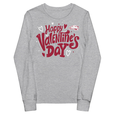 Pratt Community College Happy Valentine's Day Youth Long Sleeve Tee