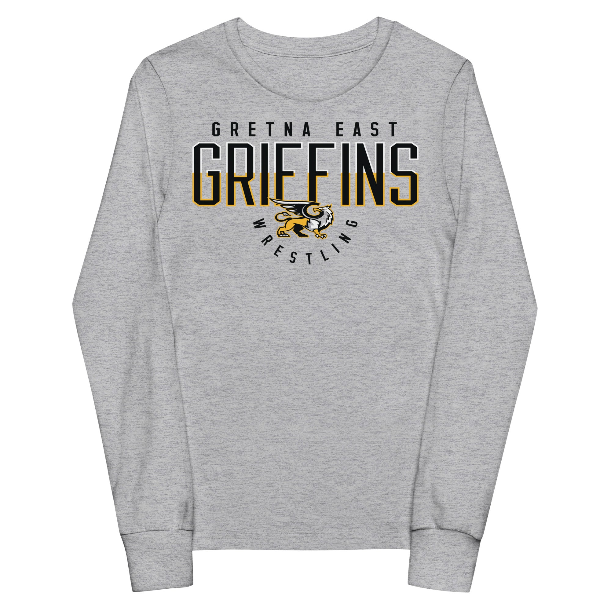 Gretna East  Griffins Wrestling Youth Long Sleeve Tee