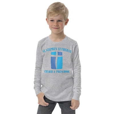 St. Stephen Lutheran Church Full Logo Youth Long Sleeve Tee