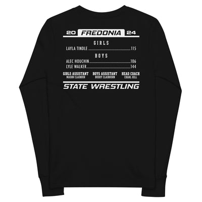2024 Youth Fredonia State Wrestling Youth long sleeve tee