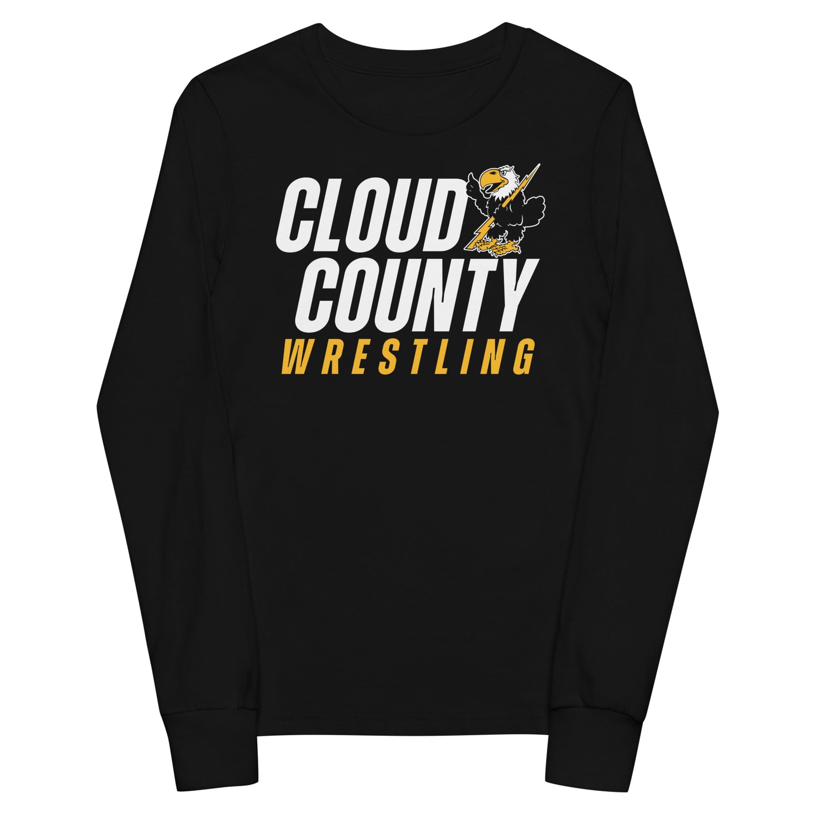 Cloud County CC Wrestling Youth Long Sleeve Tee