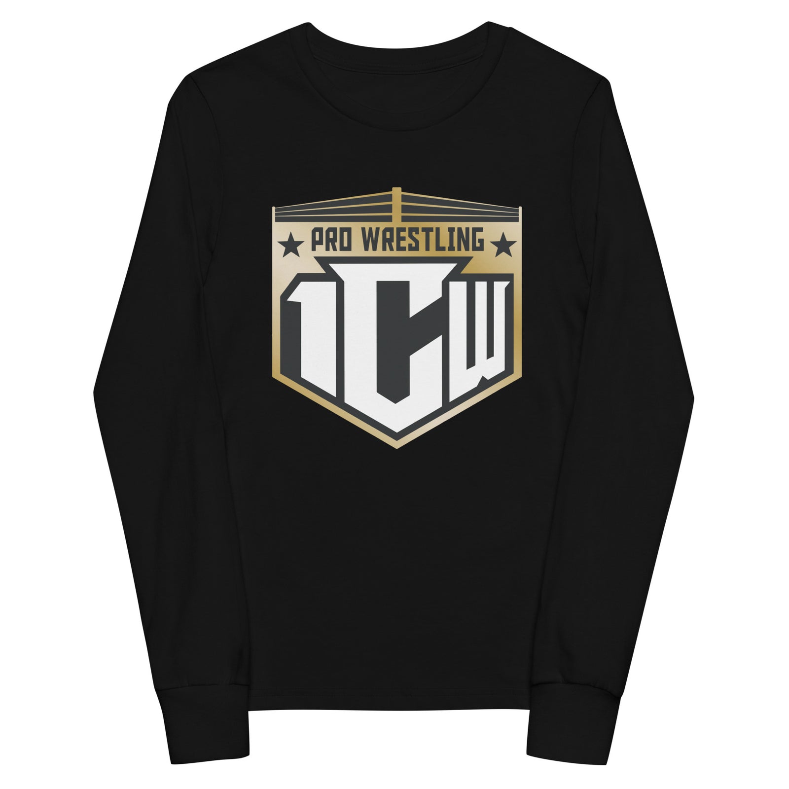 1CW Pro Wrestling New Logo Youth Long Sleeve Tee