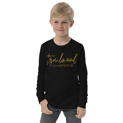 Trailwood Cursive Youth Long Sleeve Tee