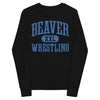 Pratt Community College Beaver Wrestling Youth long sleeve tee