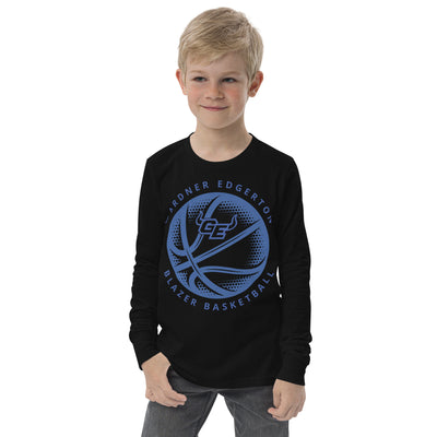 Gardner Edgerton Girl's Basketball Blazer Basketball Youth Long Sleeve Tee