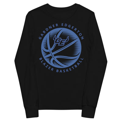 Gardner Edgerton Girl's Basketball Blazer Basketball Youth Long Sleeve Tee