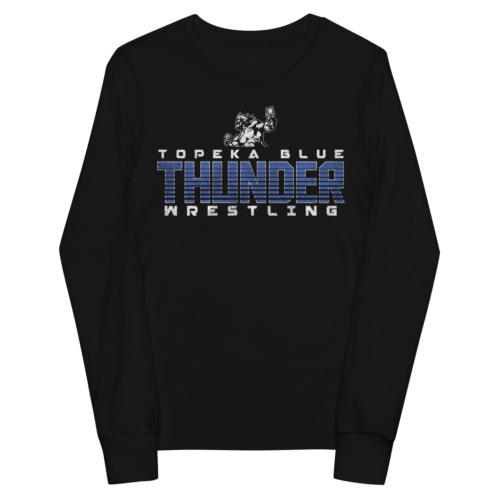 Topeka Blue Thunder Wrestling Youth long sleeve tee