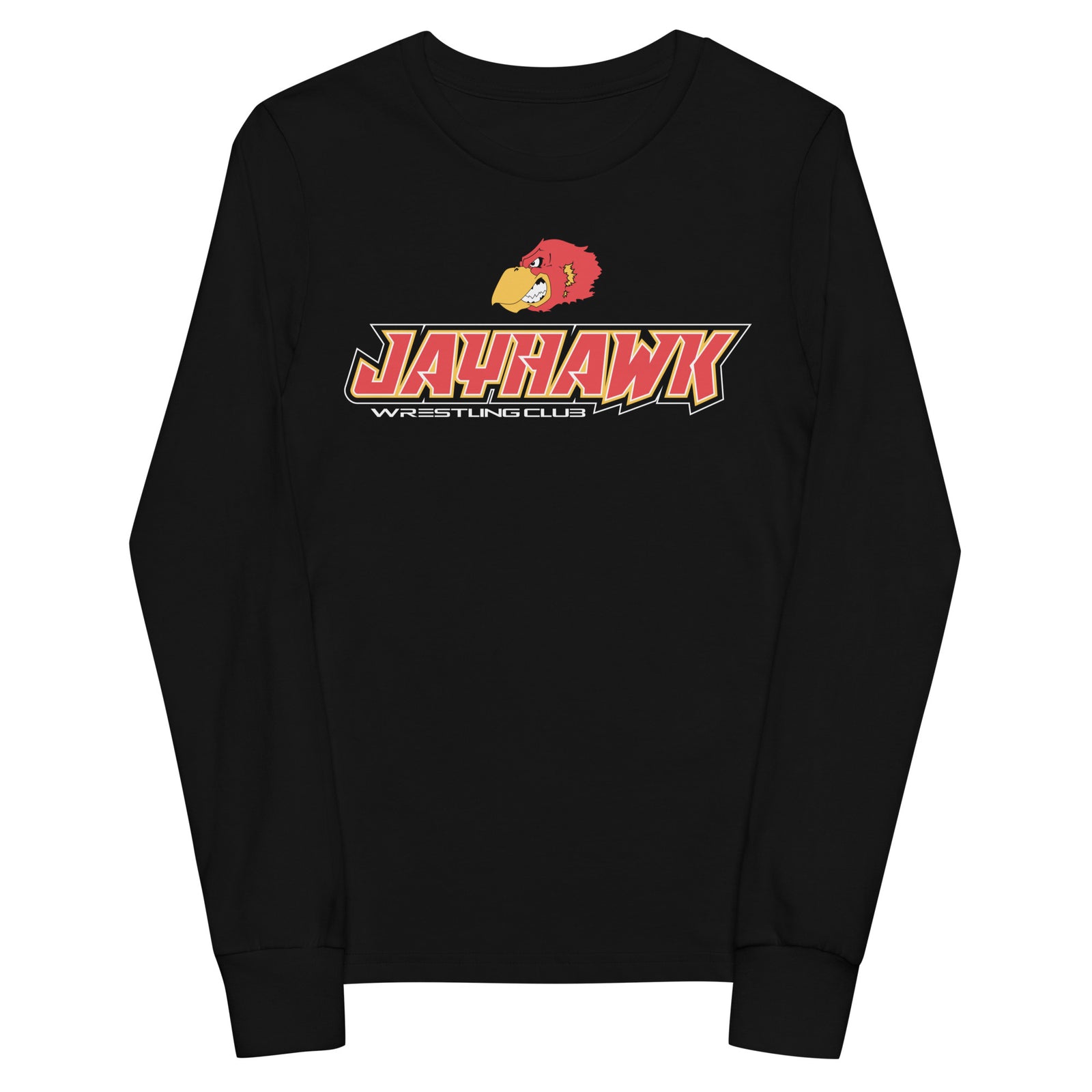 Jayhawk Wrestling Club Youth Long Sleeve Tee