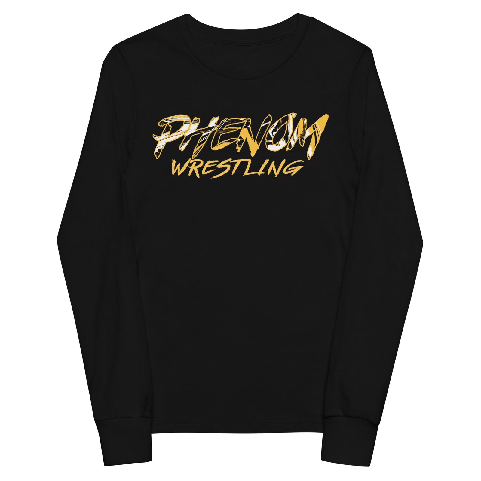 Youth Phenom Wrestling (Front + Back) long sleeve tee