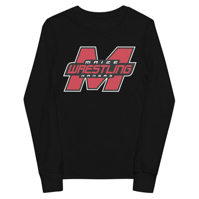 Maize Wrestling Youth long sleeve tee