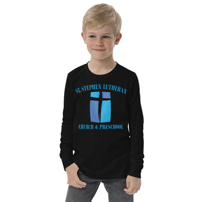 St. Stephen Lutheran Church Full Logo Youth Long Sleeve Tee