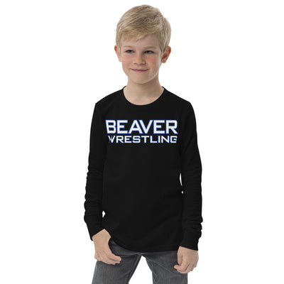 Pratt Community College Beaver Wrestling Youth Long Sleeve Tee