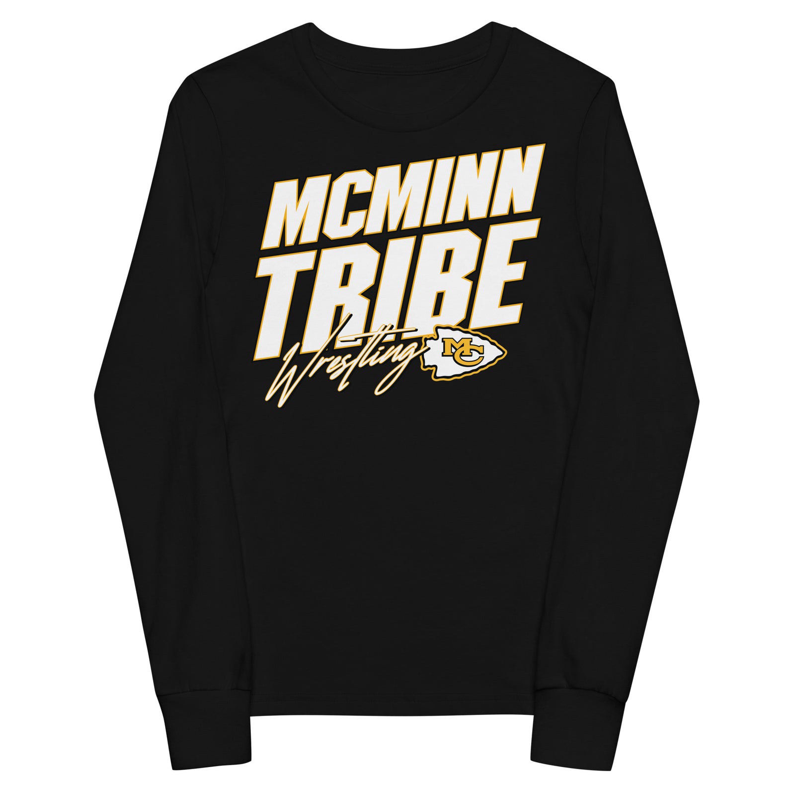 McMinn Middle School Wrestling Youth Long Sleeve Tee