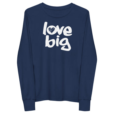 Love Big Like Nate Youth Long Sleeve Tee