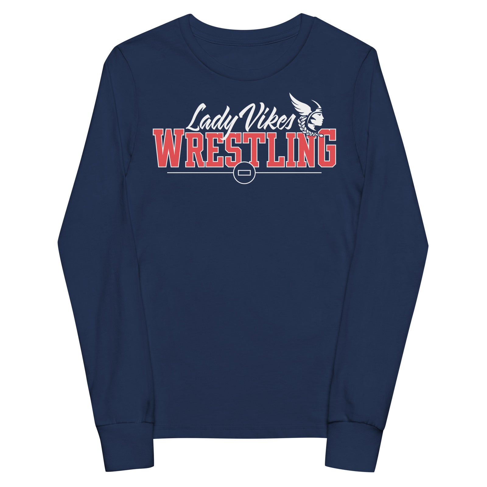 Lady Vikes Wrestling Youth Long Sleeve Tee