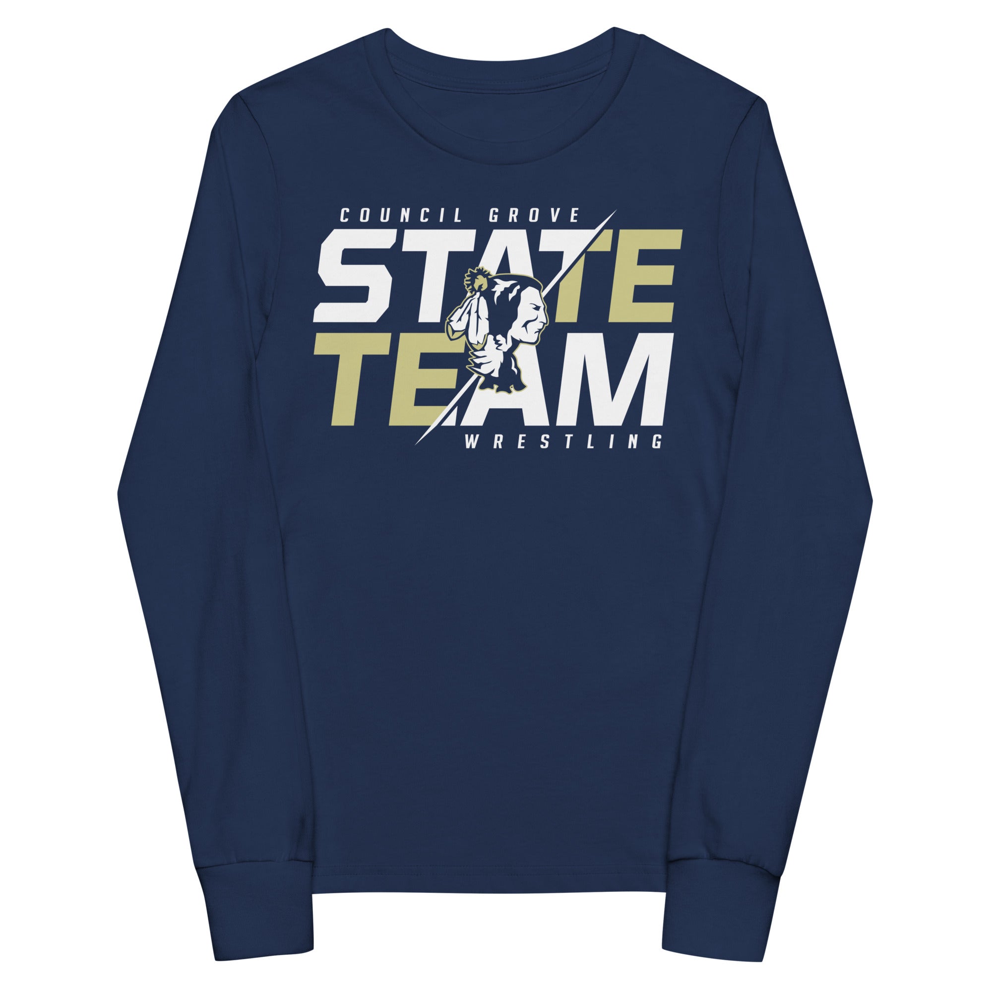 Council Grove Wrestling State Team 2023 Youth long sleeve tee
