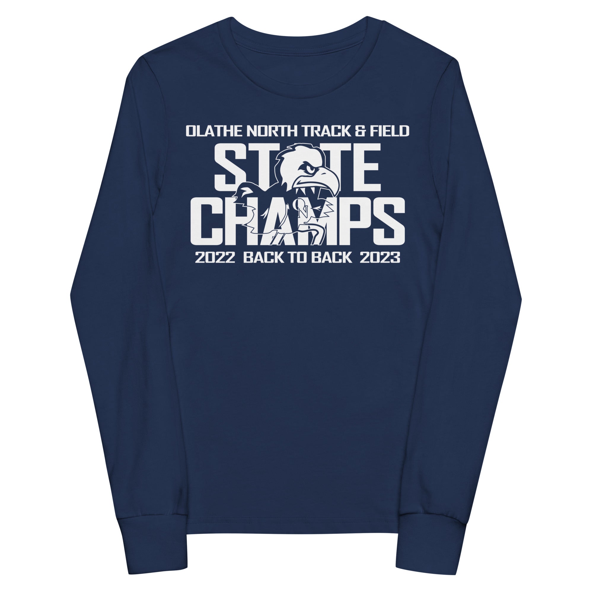 Olathe North Track & Field State Champs Youth long sleeve tee