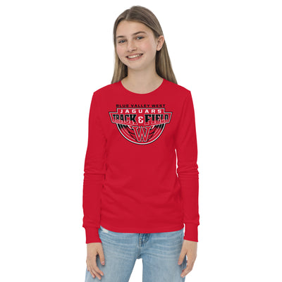 Blue Valley West Track & Field Youth Long Sleeve Tee