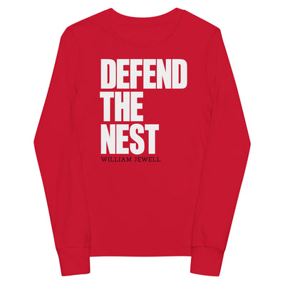 William Jewell Wrestling Defend The Nest Youth Long Sleeve Tee