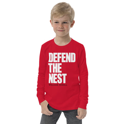 William Jewell Wrestling Defend The Nest Youth Long Sleeve Tee