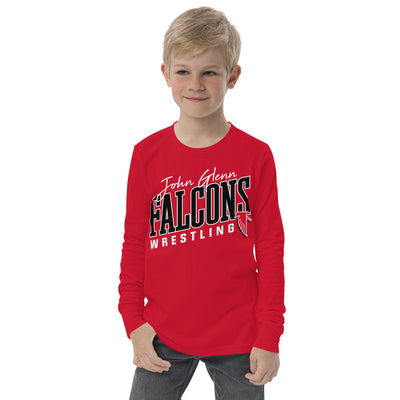 John Glenn Wrestling Youth Long Sleeve Tee