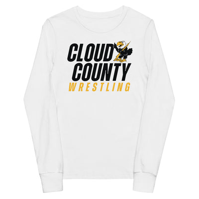 Cloud County CC Wrestling Youth Long Sleeve Tee