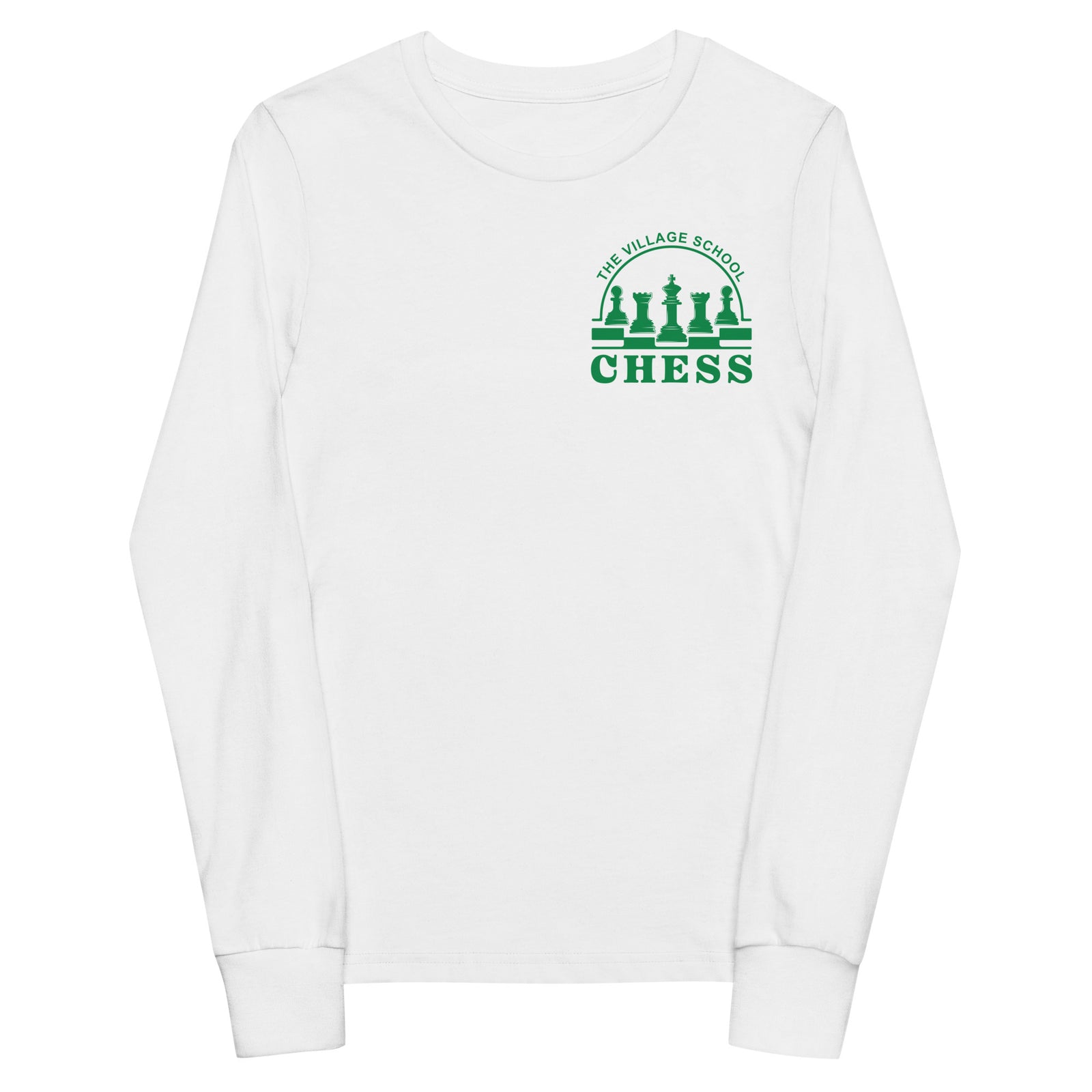 The Village School Chess Youth long sleeve tee