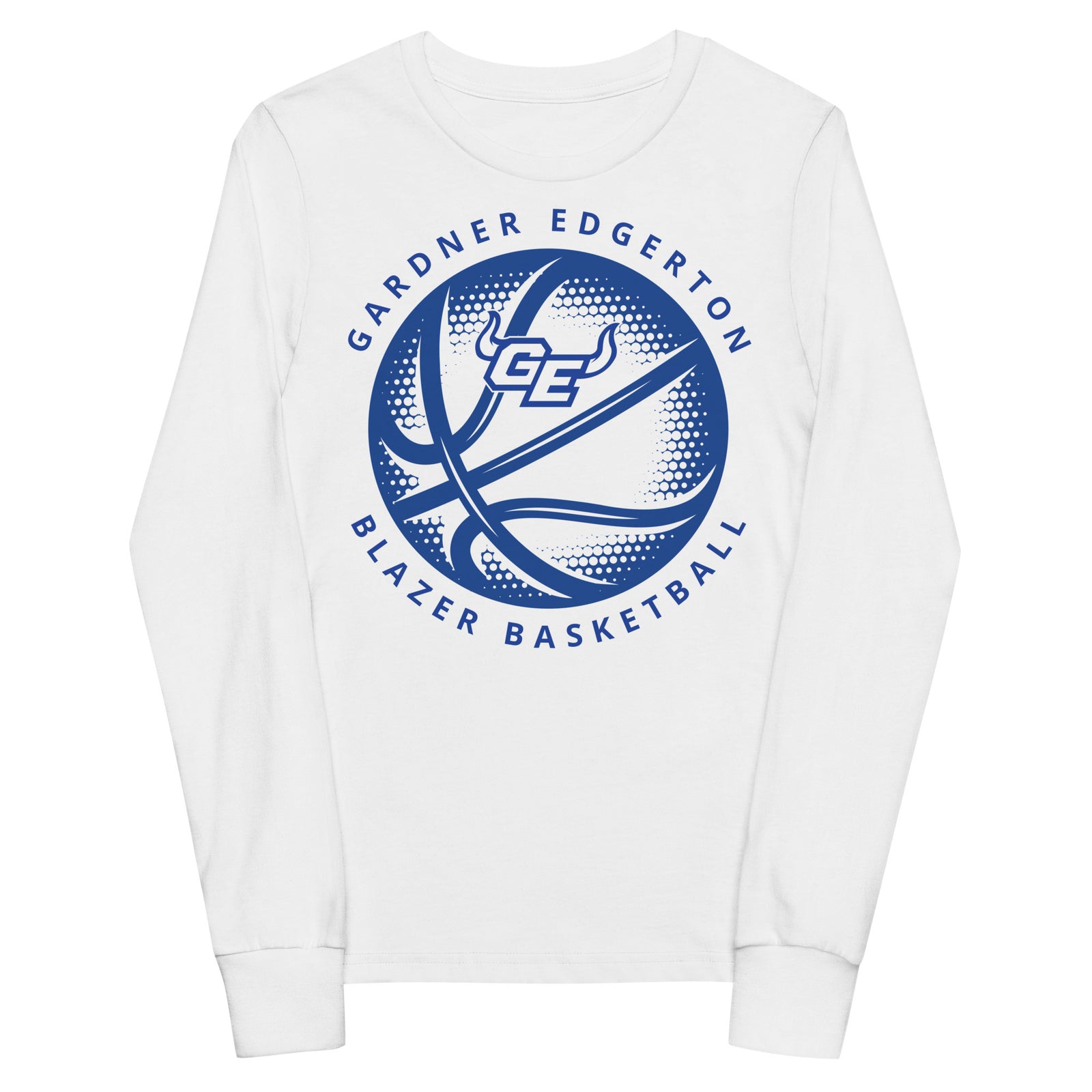 Gardner Edgerton Girl's Basketball Blazer Basketball Youth Long Sleeve Tee