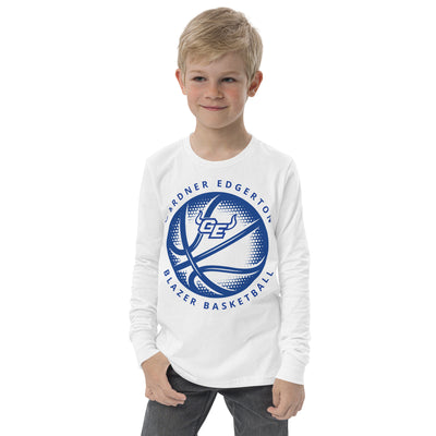 Gardner Edgerton Girl's Basketball Blazer Basketball Youth Long Sleeve Tee