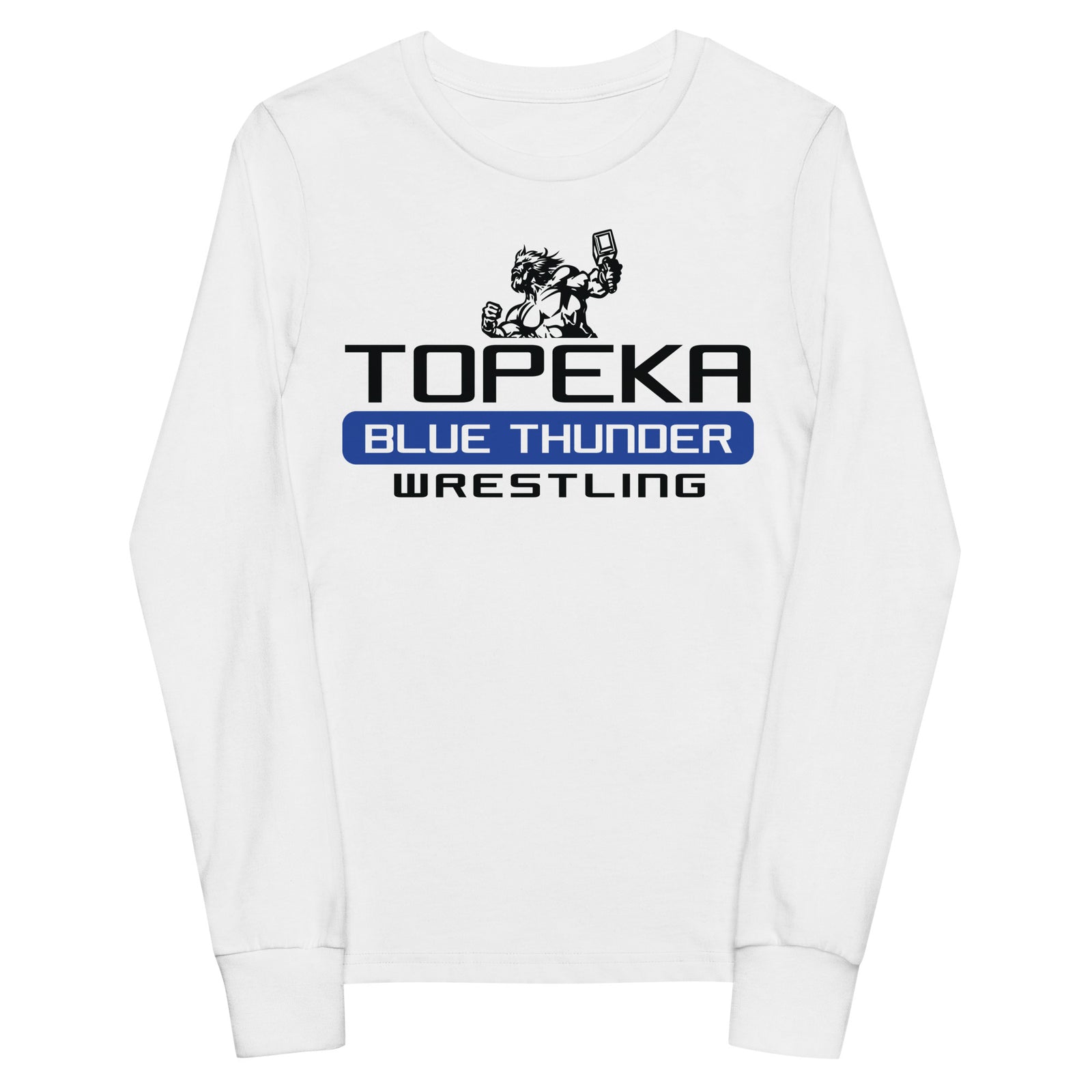 Topeka Blue Thunder Wrestling Youth long sleeve tee