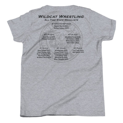 Wildcat Wrestling Club (Louisburg - With Back Design - Youth Staple Tee