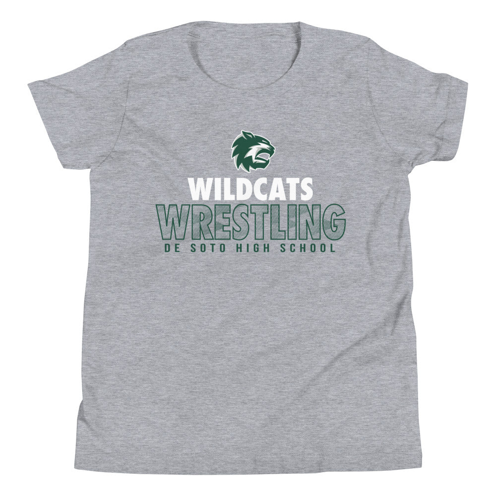 De Soto High School Wrestling Wildcats Youth Staple Tee