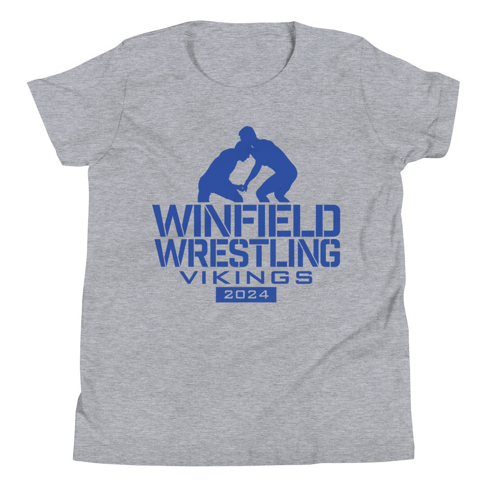 Winfield Wrestling Vikings 2024 Youth Short Sleeve T-Shirt