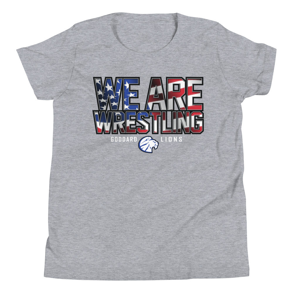Goddard We Are Wrestling State Champs Youth Short Sleeve T-Shirt