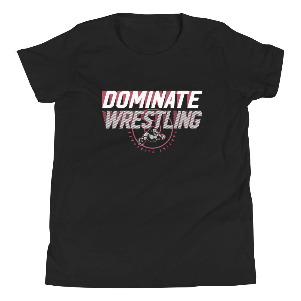 Dominate Wrestling  Black Youth Staple Tee