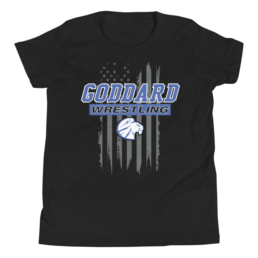 Goddard Wrestling Flag State Champs Youth Short Sleeve T-Shirt