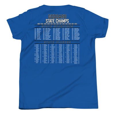 Goddard Wrestling State Champs Youth Short Sleeve T-Shirt