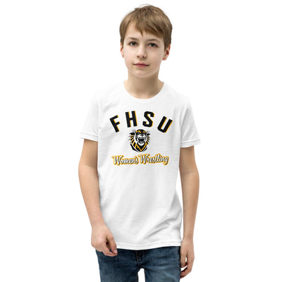 Fort Hays Women's Wrestling Youth Staple Tee