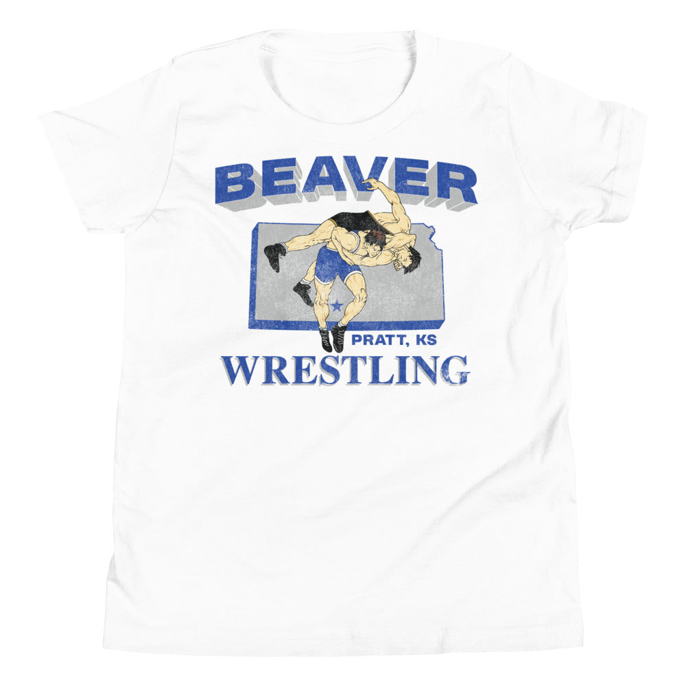Pratt Community College Beaver Wrestling KS Youth Staple Tee