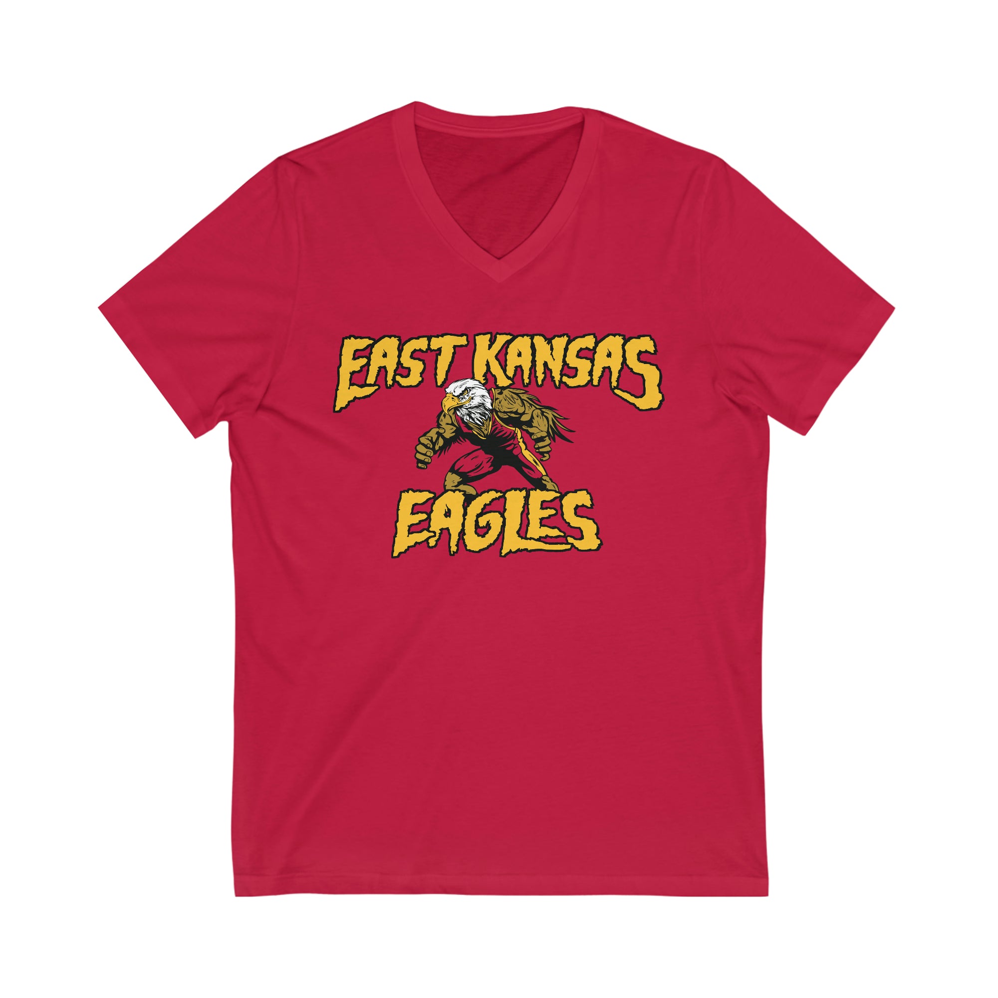 East Kansas Eagles Unisex Jersey Short Sleeve V-Neck Tee