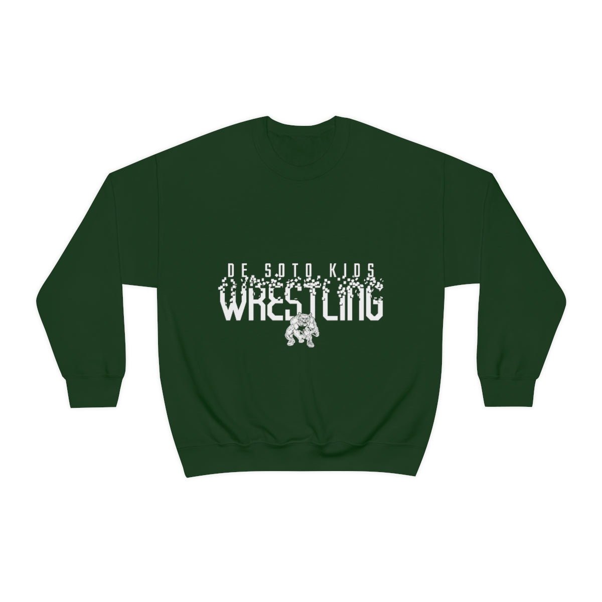 De Soto Kids Wrestling Forest Unisex Heavy Blend™ Crewneck Sweatshirt