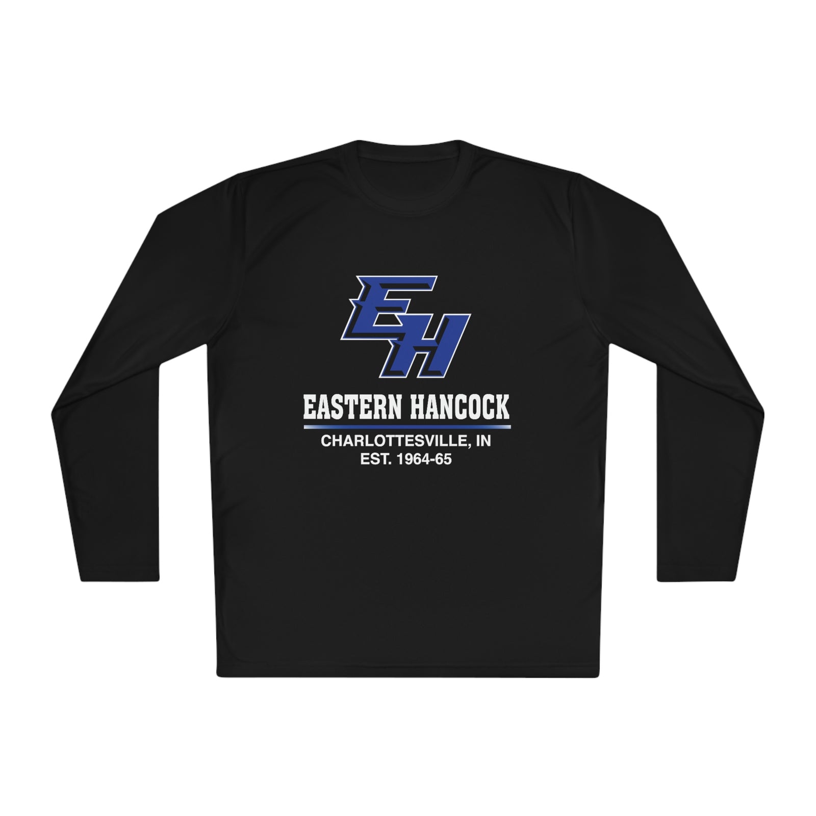 Eastern Hancock MS Track EH On Black Unisex Moisture Absorbing Tee